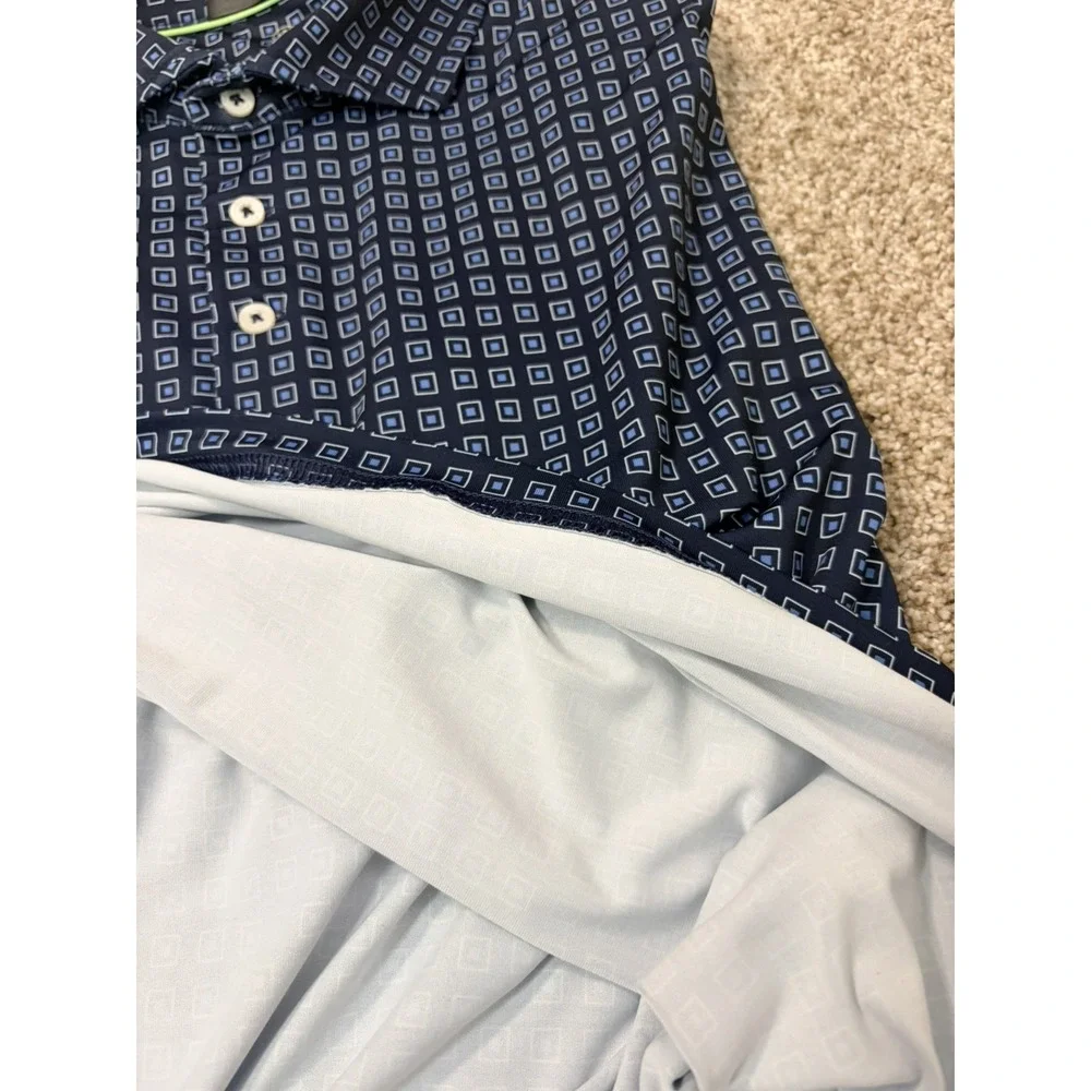 RLX Ralph Lauren Polo Mens XL Compass All Over Print Performance Stretch Golf